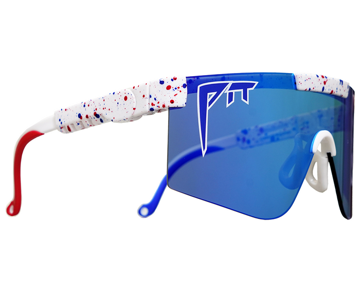 Pit Viper The Merika Polarized 2000s Sunglasses White/Blue Polarized